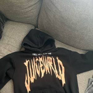 Juice Wrld black hoodie (tell me you love me) used